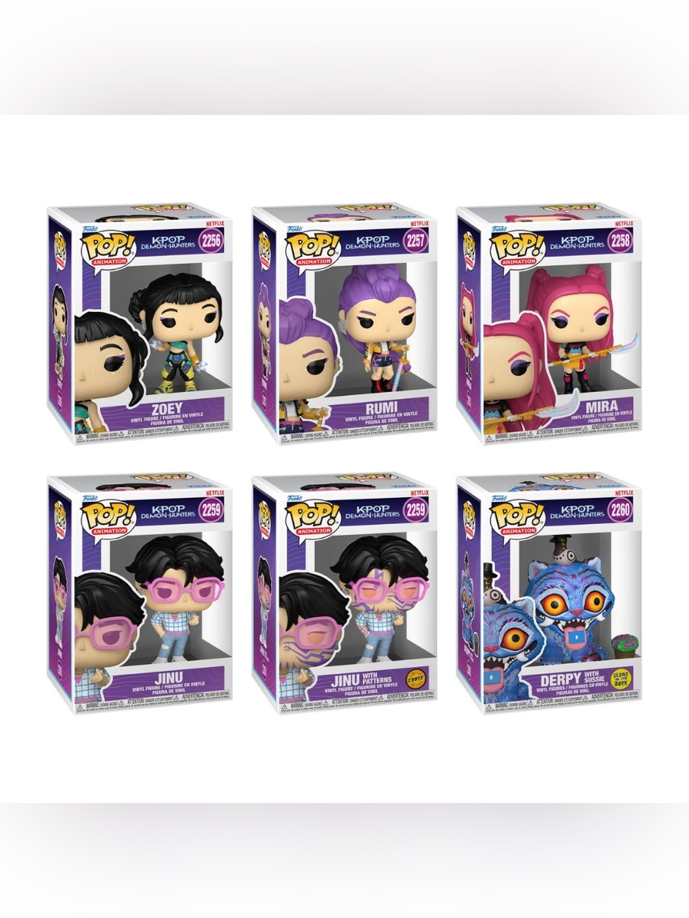 NWT Funko K-Pop Demon Hunters Collectible Vinyl Figures